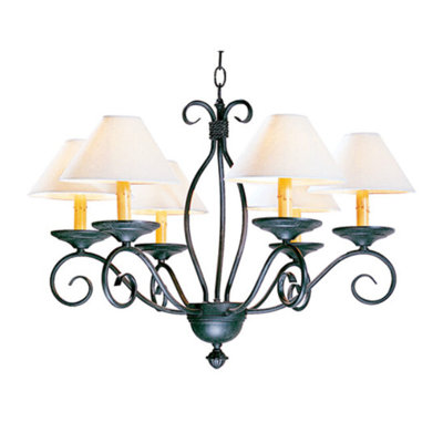 Lustre classique / traditionnel à 6 lumières Sienna