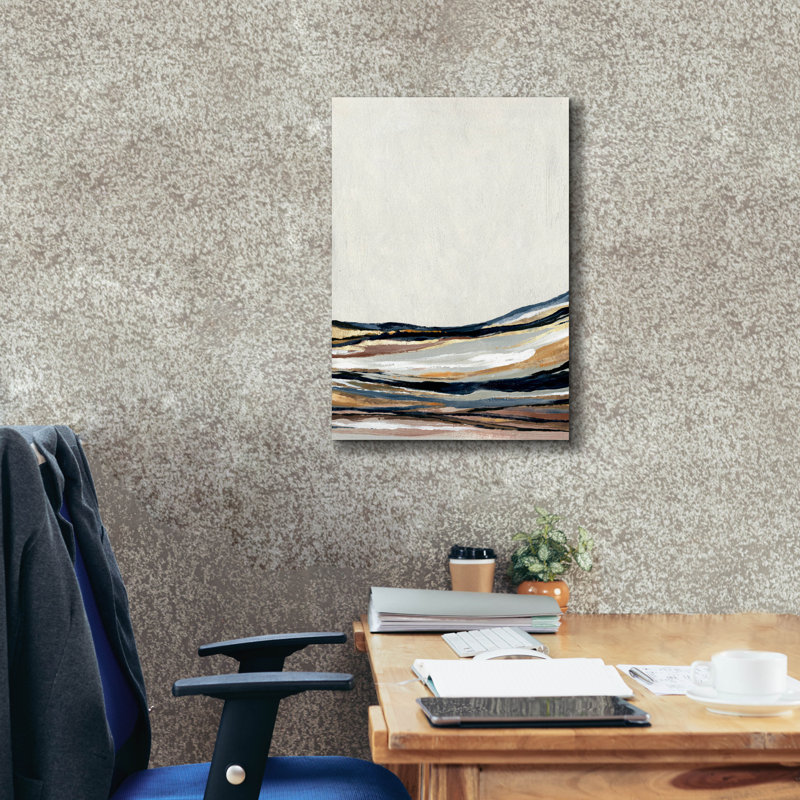 "Wrides Studio ™" Golden Hills "par Svetlana Aleynikova, art mural sur toile, H 26 po x l 18 po