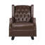 Chaise berçante rembourrée moderne pour le salon, la chambre à coucher-947236756