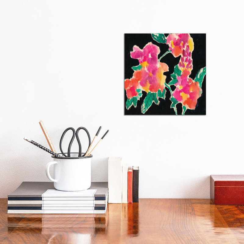 Tropical Vibe I by Jennifer Goldberger - Wrapped Canvas Painting, 30.48 cm H x 30.48 cm W