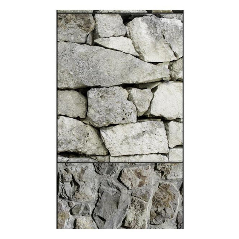 Carreau de papier peint casse-tête L 33 pi x l 20 po, Pierres grises