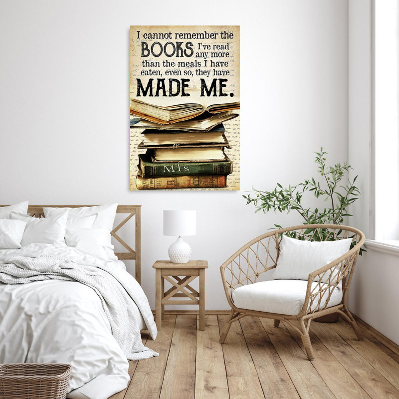 Impression sur toile, "I Cannot programme" - 1 pièce, H 14 po x l 11 po x P 1,25 po