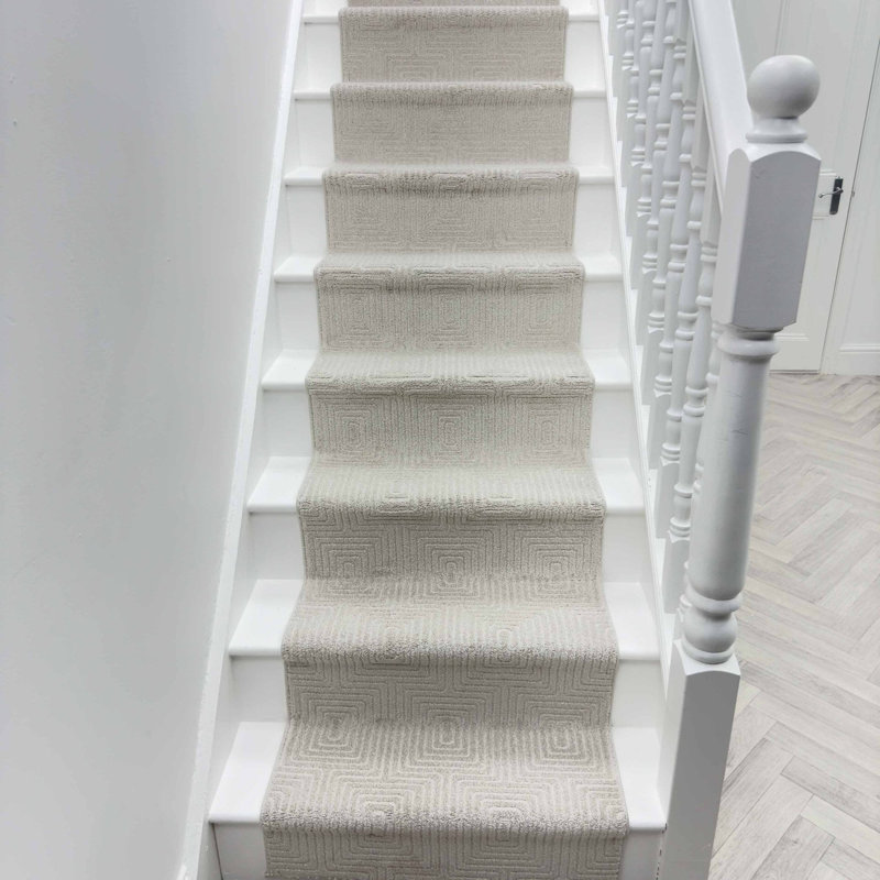 Stair Runner Geometric Area Rug, Runner 66 x 450 cm