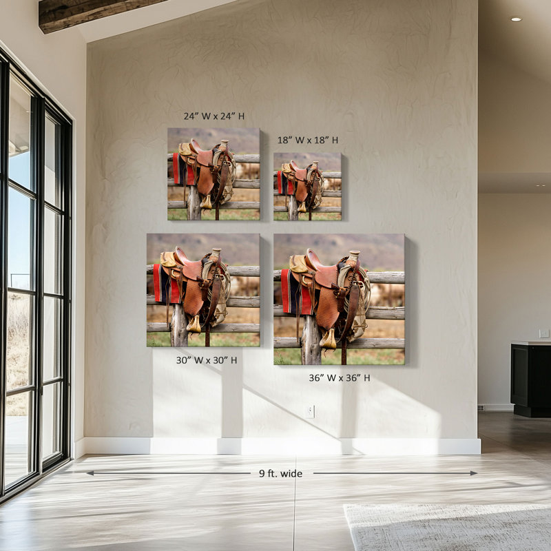 "Saddle Up" par Danita Delimont, reproduction sur toile, H 24 po x l 24 po x P 1,5 po