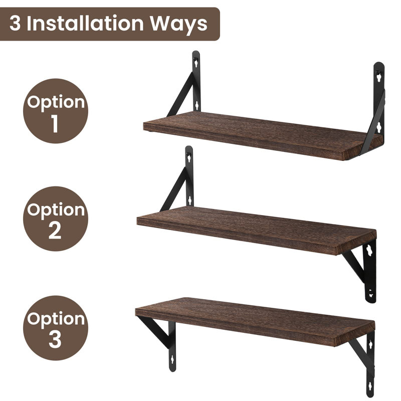 Breanna Bracket Shelf, Brown