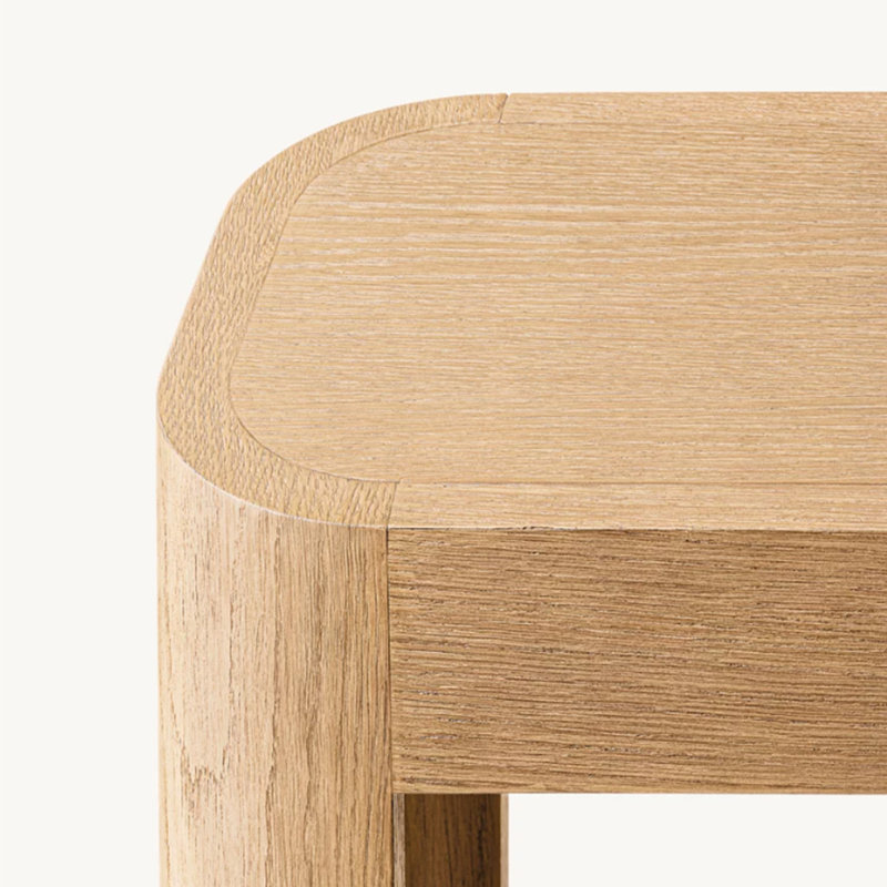Rural Retro Minimalist Art Console Table, Natural Wood