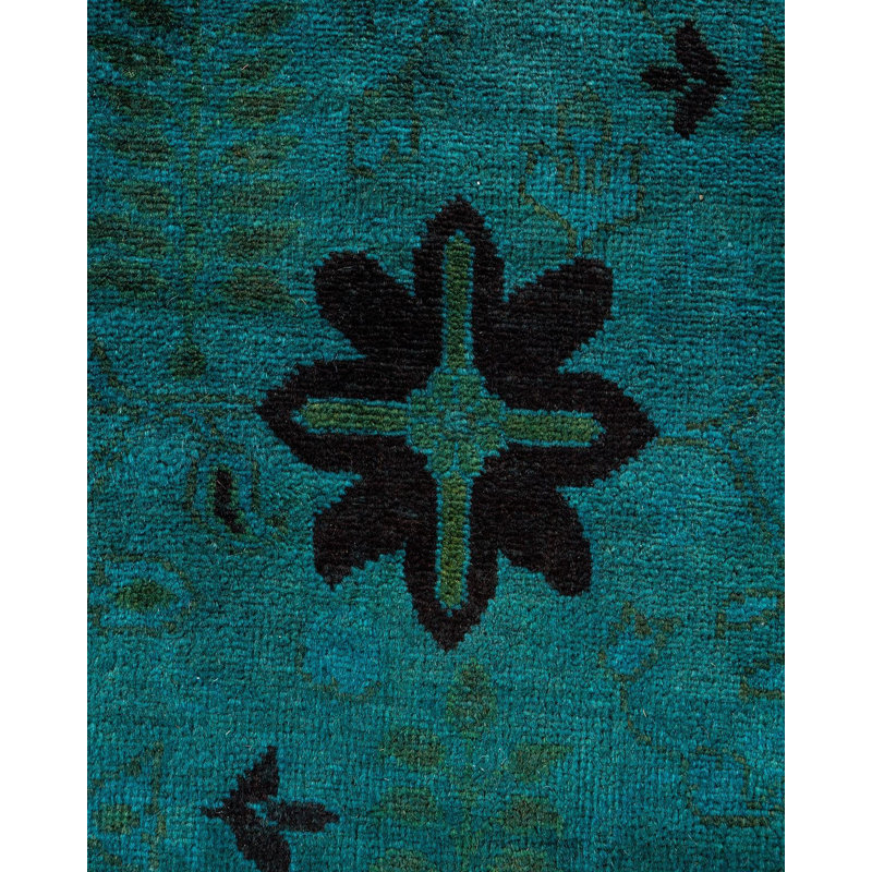 Curlee One-of-a-Kind Rectangle 4' X 6' 3" New Age Wool Area Rug Blue