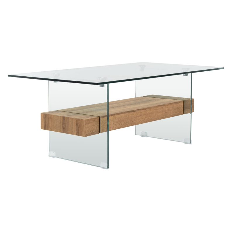Table basse Kayley, Brun naturel