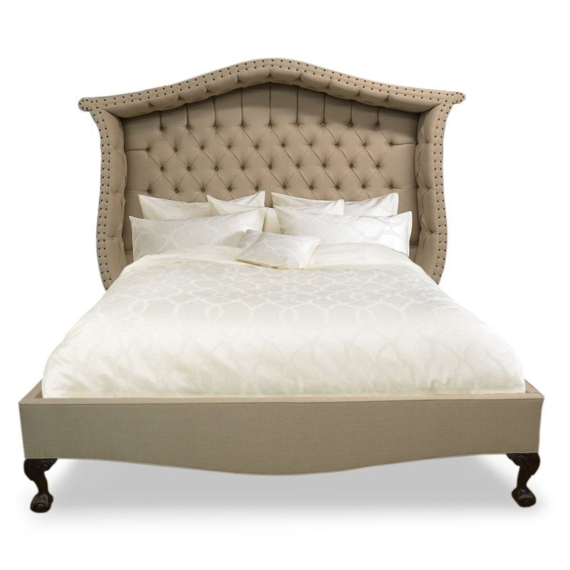Landon Upholstered Wingback Bed, California King