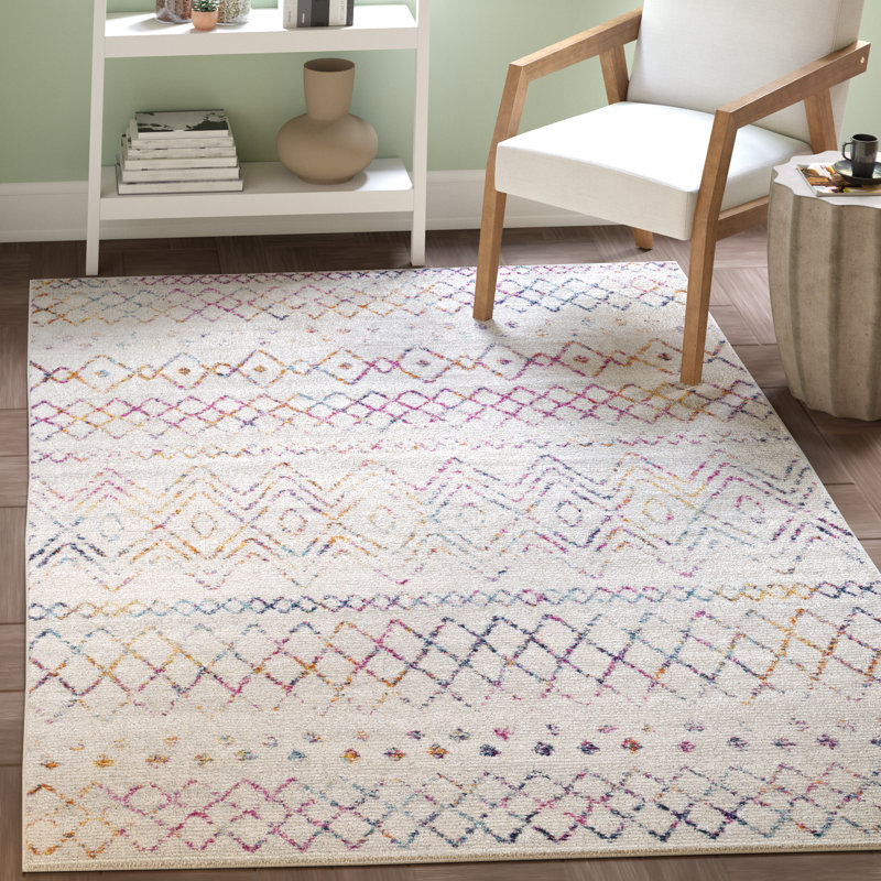 Desma Power Loom Ivory Rug, Rectangle 201 x 279 cm