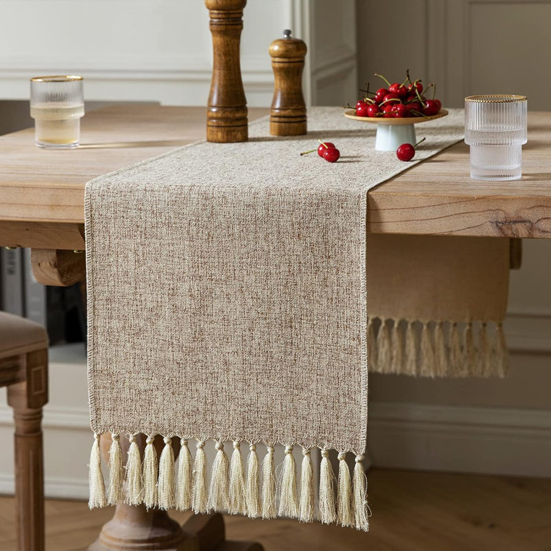 Chemin de table Burlap, Beige