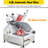 Meat Slicer, 550W Deli Slicer With 12.6" Carbon Steel Blade, Double-Motor Meat Slicer Machine With Adjustable Thickness