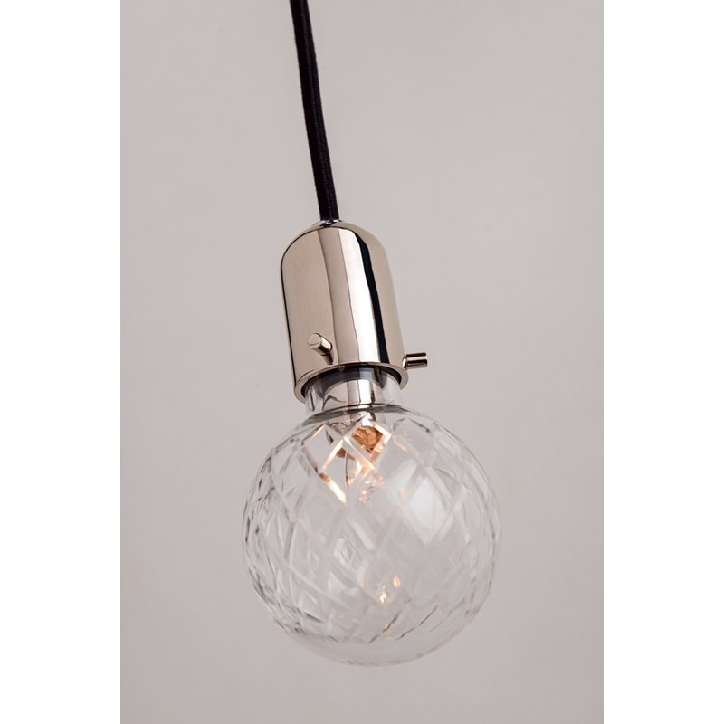 Luminaire suspendu pour grappe 3 lumières Marlow, Nickel poli