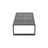 Modern Double And Table Yb15052, Brown Cushions, Aluminum, Interior Decoration Piece With Matching Rectangular Beige Home Decor Accessory