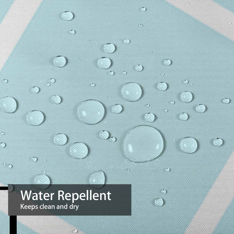 Rideau de douche imperméable bleu marine, rideaux de douche pour la salle de bain avec 12 crochets, 72" L x 84" W