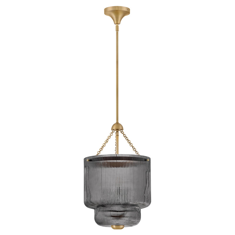 Hinkley Adella Medium Pendant, 20.75" H x 14" W x 14" D, 4 Lights, Gray