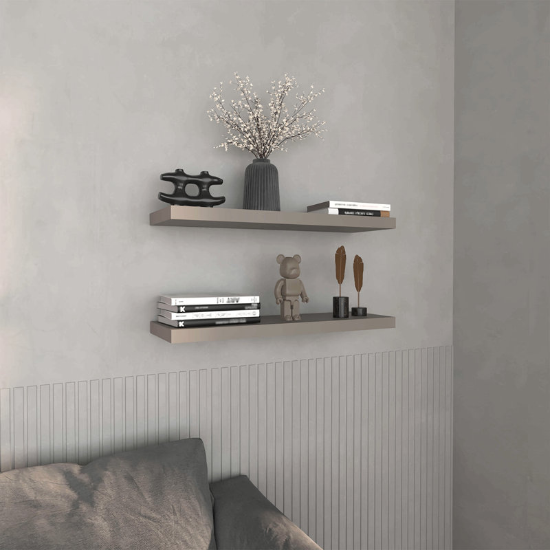 Tablettes flottantes H 1,50 po, 2 tablettes