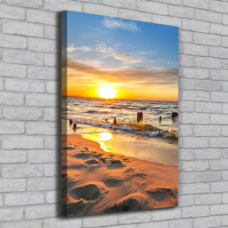 Sunset Sea - Wrapped Canvas Print