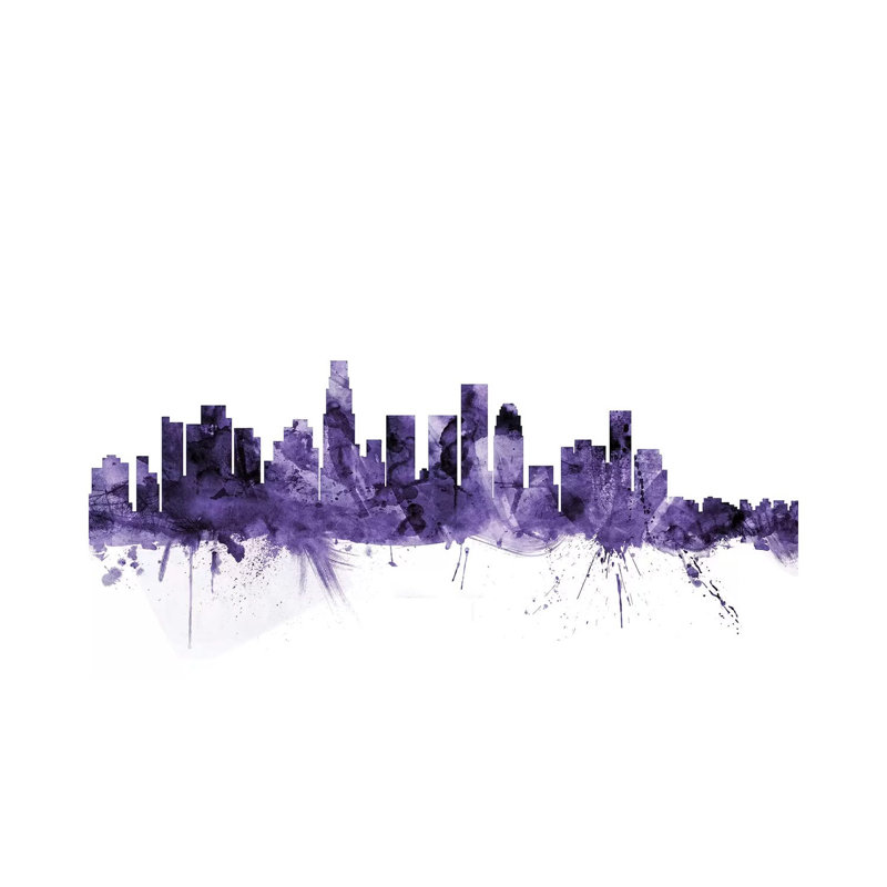 Los Angeles, California Skyline I by Michael Tompsett - Wrapped Canvas Gallery-Wrapped Canvas Giclée, 152.5 cm H x 101.5 cm W