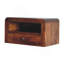 Table de chevet flottante Chunky Chestnut, 1 tiroir, 1 fente ouverte, brun-268710548