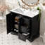 36'' Transitional Bathroom Vanity With Ceramic Sink – Features 2 Soft-Close Doors, An Adjustable U-Shaped Shelf, 3 Drawers (Including One With Divider), Painted Finish, And Ample Storage Space-780413292