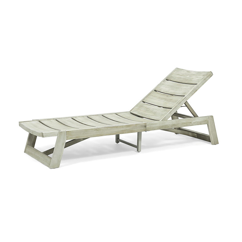 Chaise longue en bois, ensemble de 2, Chêne