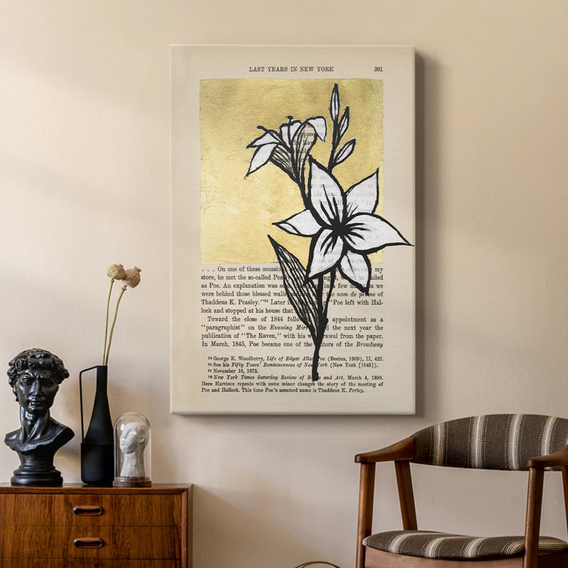 Floral Diary I - Gallery Cavas, H 18 po x l 12 po