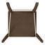 Fauteuil de salle à manger rembourré en bois de manguier massif Organic