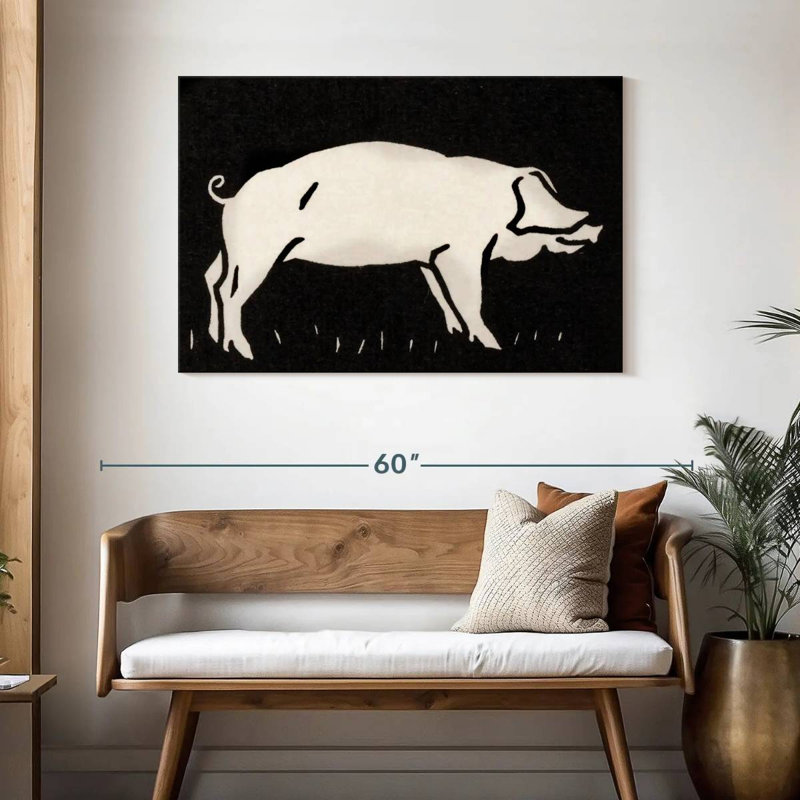 Crowle Pig 1923, 30" H x 45" W