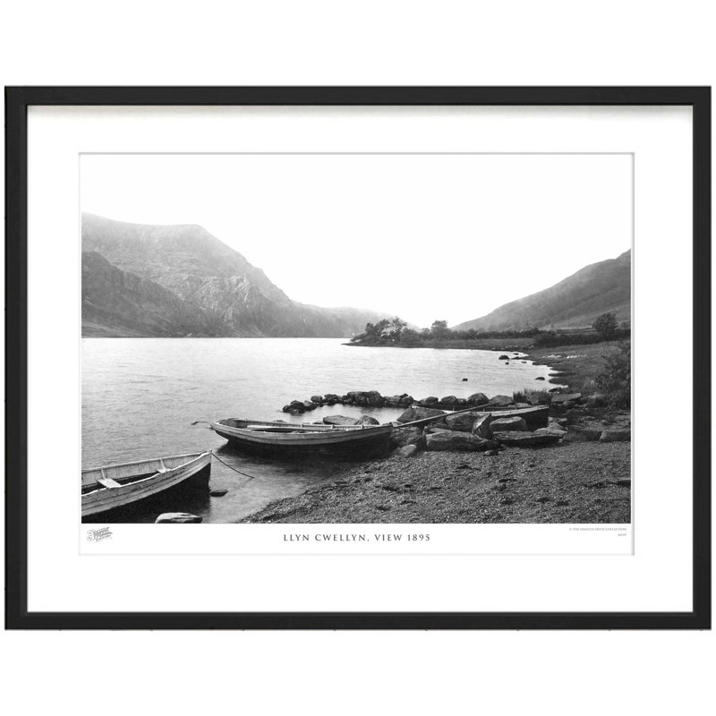 Llyn Cwellyn, View 1895 - Single Picture Frame Print, 40cm H x 50cm W x 2.3cm D