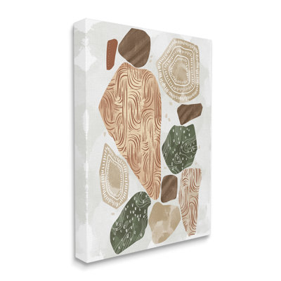 " Earthy Patterned Geometric Shapes Fresh Abstract " by Ziwei Li
