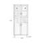 Vitrines en bois massif et verre Burlywood