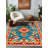 Arathorn Collection Digital Print Cotton-Polyester Blend Rug -1160810178
