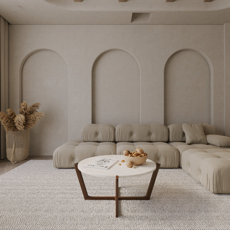 Averardo Cross Legs Coffee Table