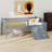 Bed Frame Featuring Storage Shelf, Slide, Ladder and Protective Guardrail-1761815689