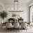 Justyce 8 - Light 49.2" Large Linear Kitchen Island Dimmable Chandelier