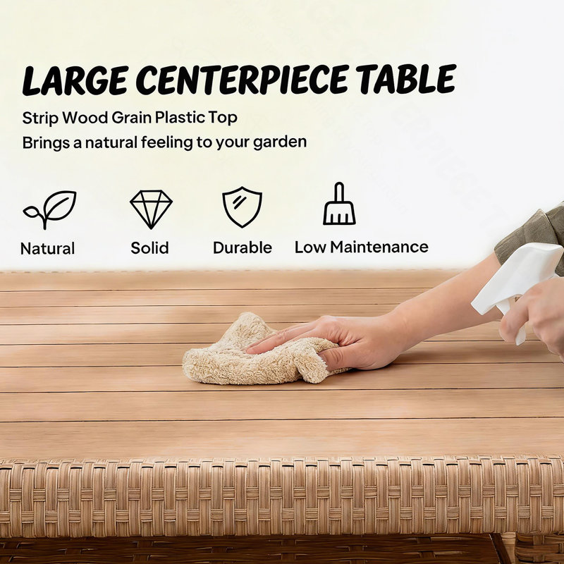 Canapé modulaire pour patio, ensemble de conversation pour l'extérieur