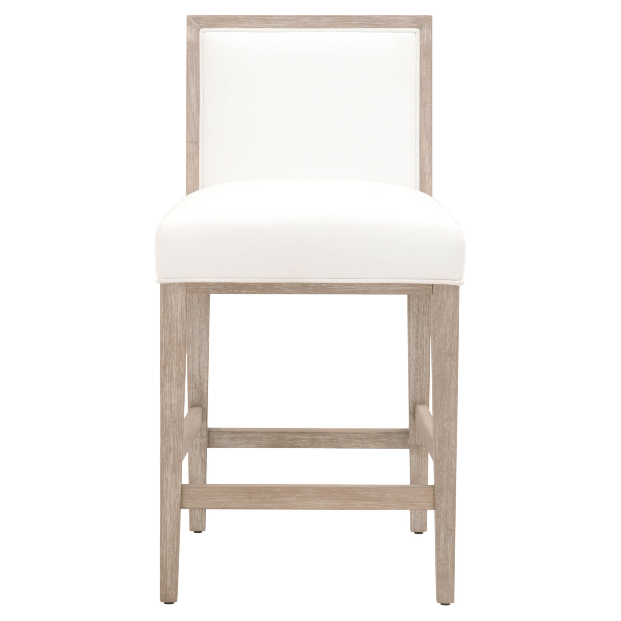 North 26.5 Seat Height Beige Upholstered Counter Height Stool