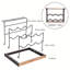 Akanksha 6 Bottle Tabletop Wine Bottle & Glass Rack in Brown