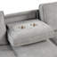 Canapé-lit modulaire Upholstery avec espace de rangement, port USB, 2 porte-gobelets sur les coussins de dossier