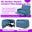 Fauteuil inclinable manuel en tissu d'ameublement durable-2091677874