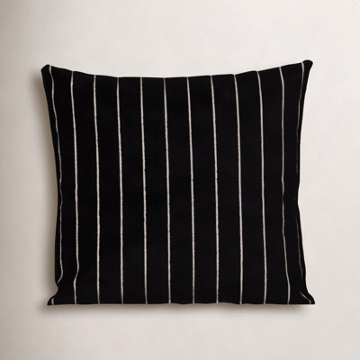 Maxton Striped Rayon/Viscose Reversible Throw Pillow
