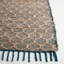 Tapis bleu marine / brun clair en coton tissé à la main Lanston-671661892