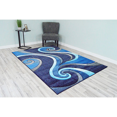 Tapis bleu océan Mccampbell