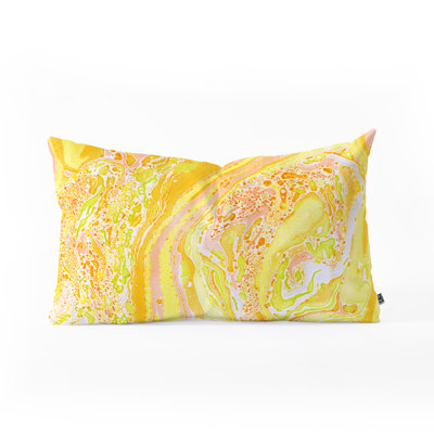 Amy Sia Marble Sunshine Indoor/Outdoor Lumbar Pillow