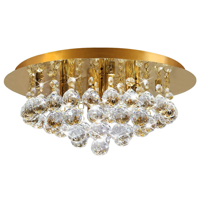 URBNLIVING Crystal Semi Flush Mount