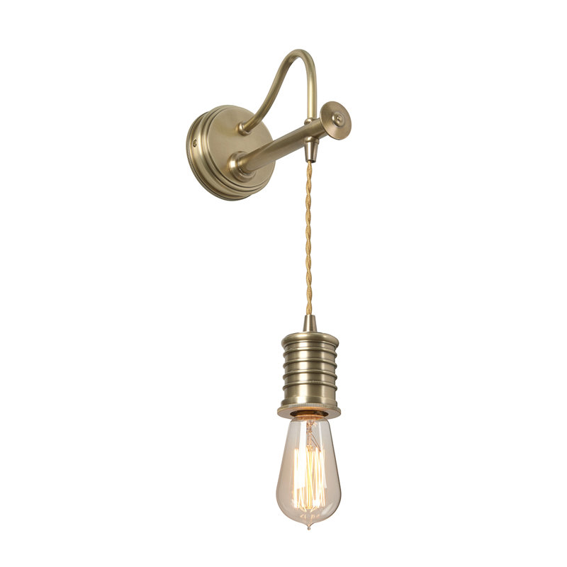 Douille Sconce, Aged Brass