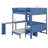 Versatile Loft Bed with Desk, Bedside Shelf, Sofa & Light-797125573