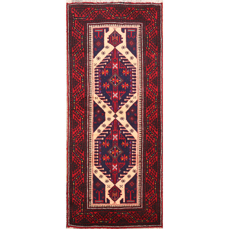 One-of-a-Kind 3'1" X 6'5" Wool Area Rug in