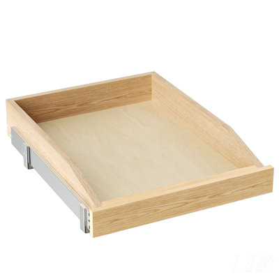 Single Pull Out Organizer 16½W x 21D, Soft Close Slide Out Drawer Storage Shelves for Kitchen and Base Cabinet